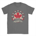 Men's Elbows Up Canada Never 51st State T Shirt  Cotton Tops Hipster Short Sleeve Round Neck Tees Plus Size T-Shirts - OneLoveCanada
