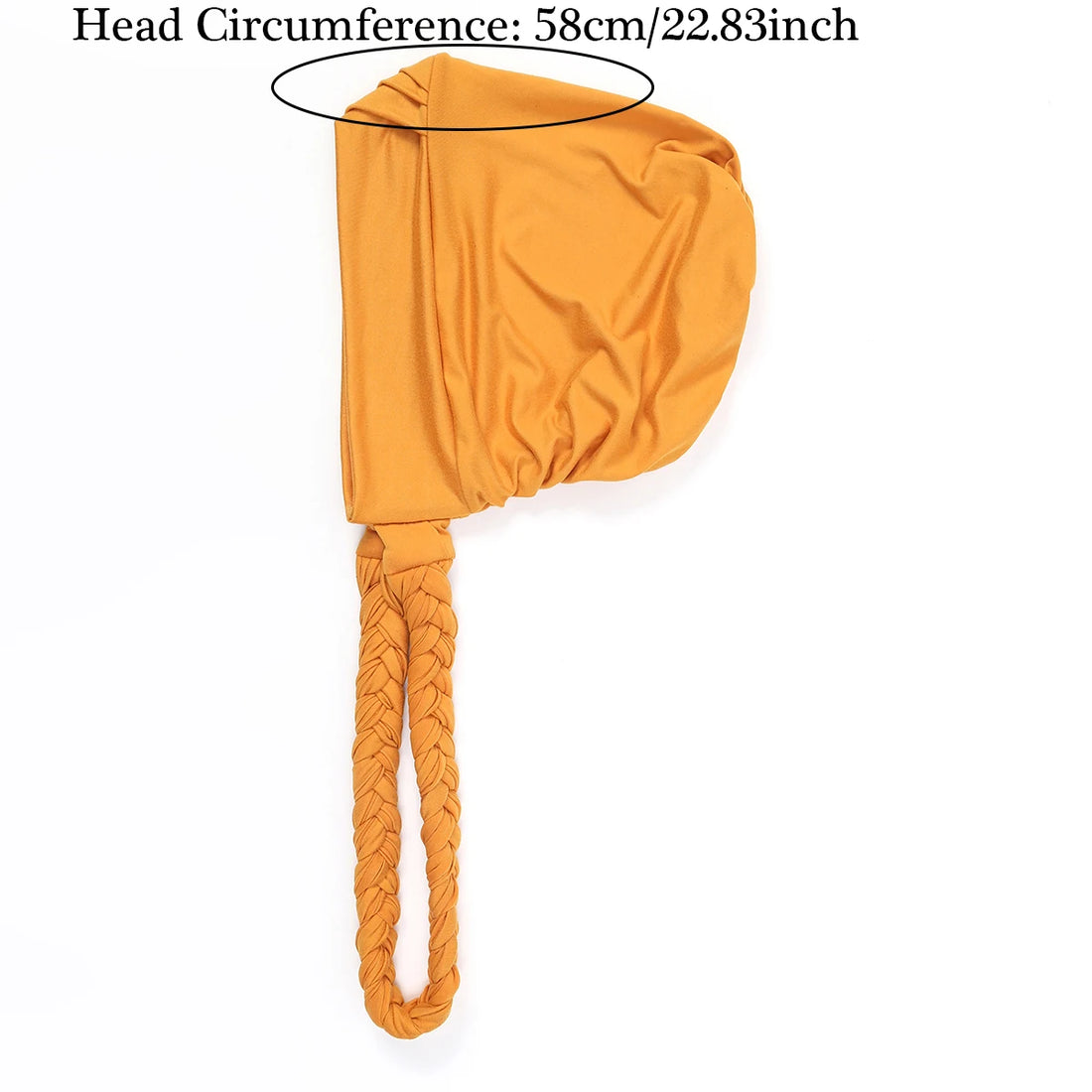 Triple Crossed Forehead Muslim Hijab Caps Women's Hijabs Headscarf Hat Chemo Hats  Solid Color Braided Turban Bonnet