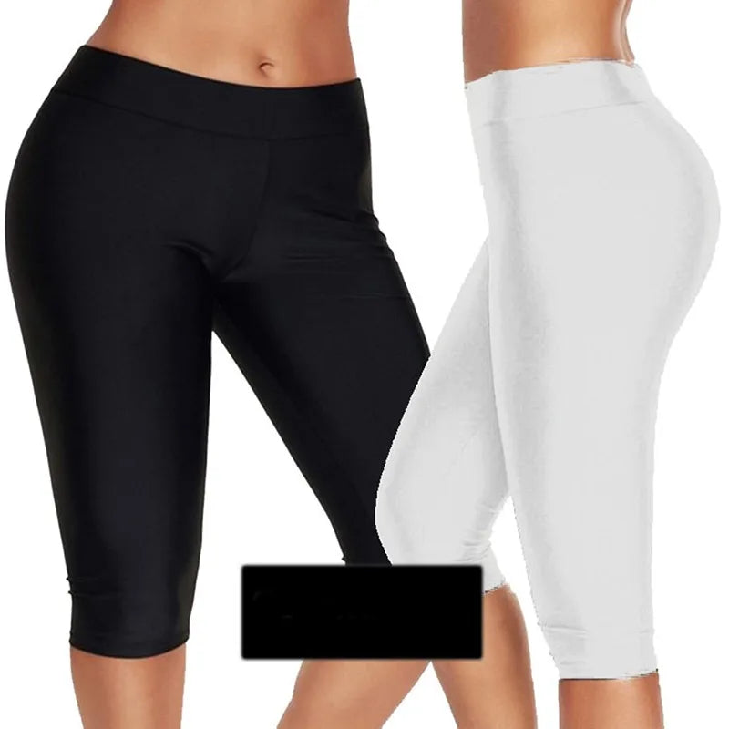 High Waist Push Up Fitness Leggings Crop Wide Waistband Cycling Short Leggings Workout Jogging For Women Training Leggings - OneLoveCanada