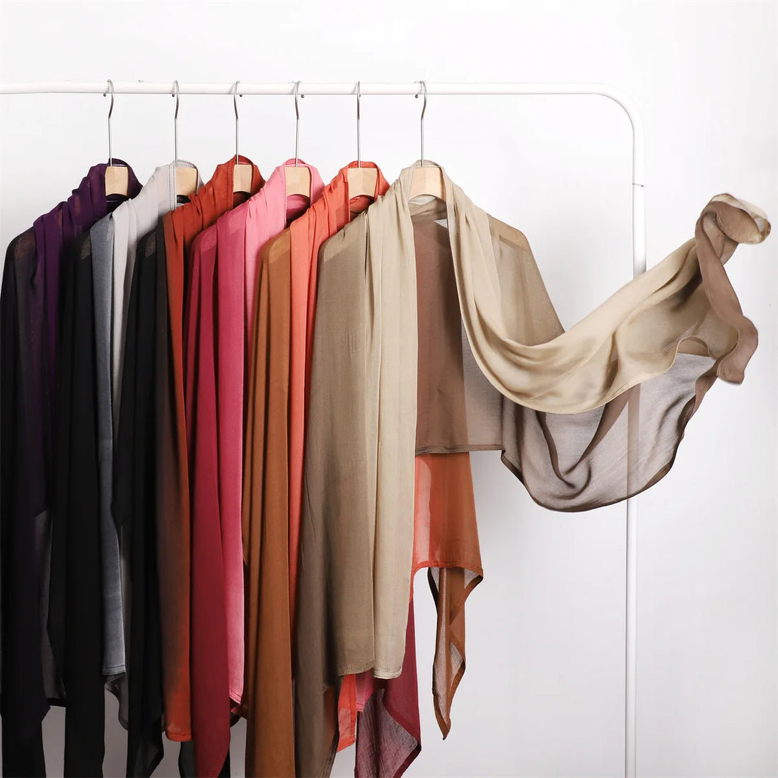 Newest Amazing Ombre Cotton Rayon Hijab Scarf Women Big Size Muslim Headscarf Wraps Shawls Femme Musulman Headband Islam Turbans