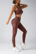 The women's leopard print high waisted yoga set is an ideal choice for fitness enthusiasts and daily wear - OneLoveCanada