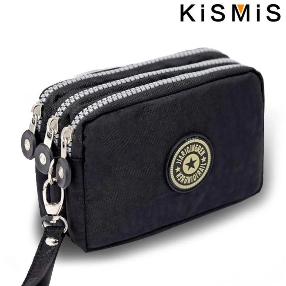 Women Wallet Credit Card Key Phone Holder Zipper Purses and Handbags Designer Wristlet Waterproof Nylon Clutch Bag Coin Purse