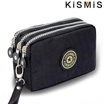Women Wallet Credit Card Key Phone Holder Zipper Purses and Handbags Designer Wristlet Waterproof Nylon Clutch Bag Coin Purse