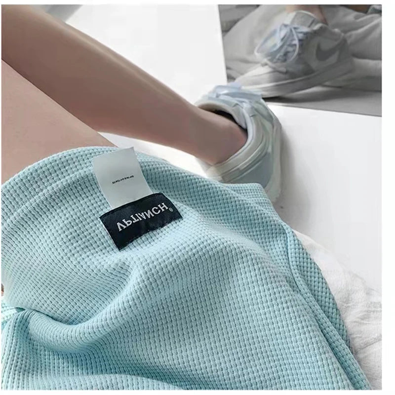 Women Casual Shotrts Summer Loose Sports Shorts Elastic Woman Sportswear Female Thin Solid Three Quarter Trousers 2023 New