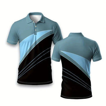Men Polo Shirts  Short Sleeve Men's Clothes Summer Oversized Sportswear Shirt Striped Polo Tees Fashion Man Pullover Tops