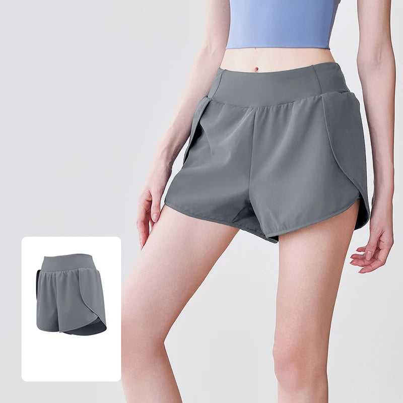 Yoga Shorts For Women Summer Fitness Shorts Biker Workout Running Sports Shorts Female Breathable Sportwear With Pocket - OneLoveCanada