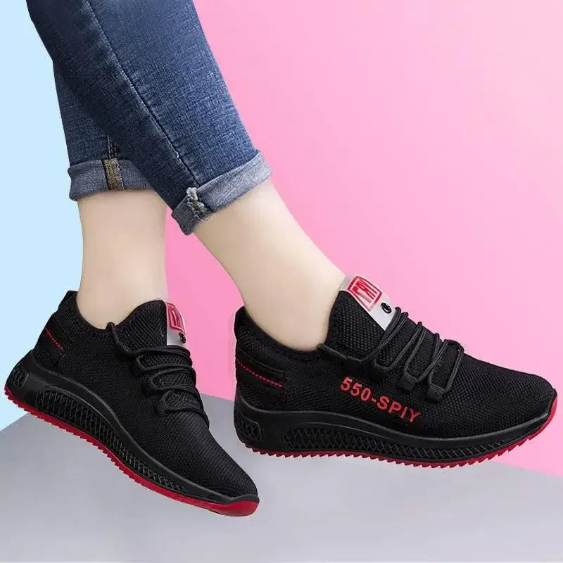 Tenis Feminino 2025 Hot Sale Women Flats for Outdoor Sneakers Air Mesh Walking Jogging Trainers Basket Chaussures Femme