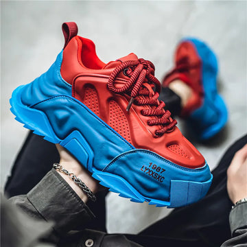 Hot Sale Designer Sneakers For Men Streetwear Men Chunky Shoes Comfortable Height Increasing Sneakers Men Casual Sports Shoes