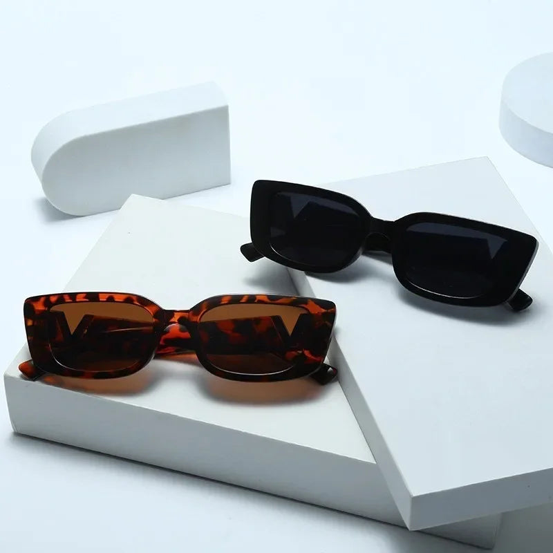 3PCS European American  RetroWoman Sunglasses Aesthetic Shades UV400 Sun Glasses for Women Men Square Eyeglasses