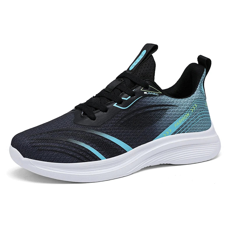 Men's Sneakers Comfortable Breathable Lightweight Soft Non-slip Flat Mesh Shoes Outdoor Casual Sports Shoes Big Size 39-50