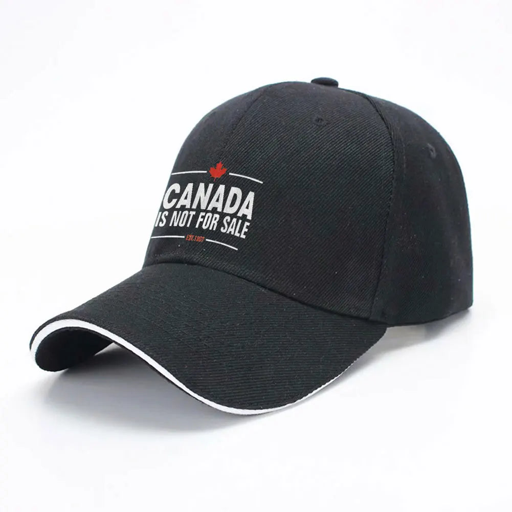 Canada Not For Sale Baseball Cap Adjustable Red Hat with Maple Leaf Embroidery for Outdoor Activities & Casual Wear Snapback Cap - OneLoveCanada