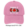 Canada Is Not for Sale Hat Retro Letter Embroidery Breathable Baseball Cap Outdoor Sports Trucker Hat for Hiking Fishing Sun Hat - OneLoveCanada