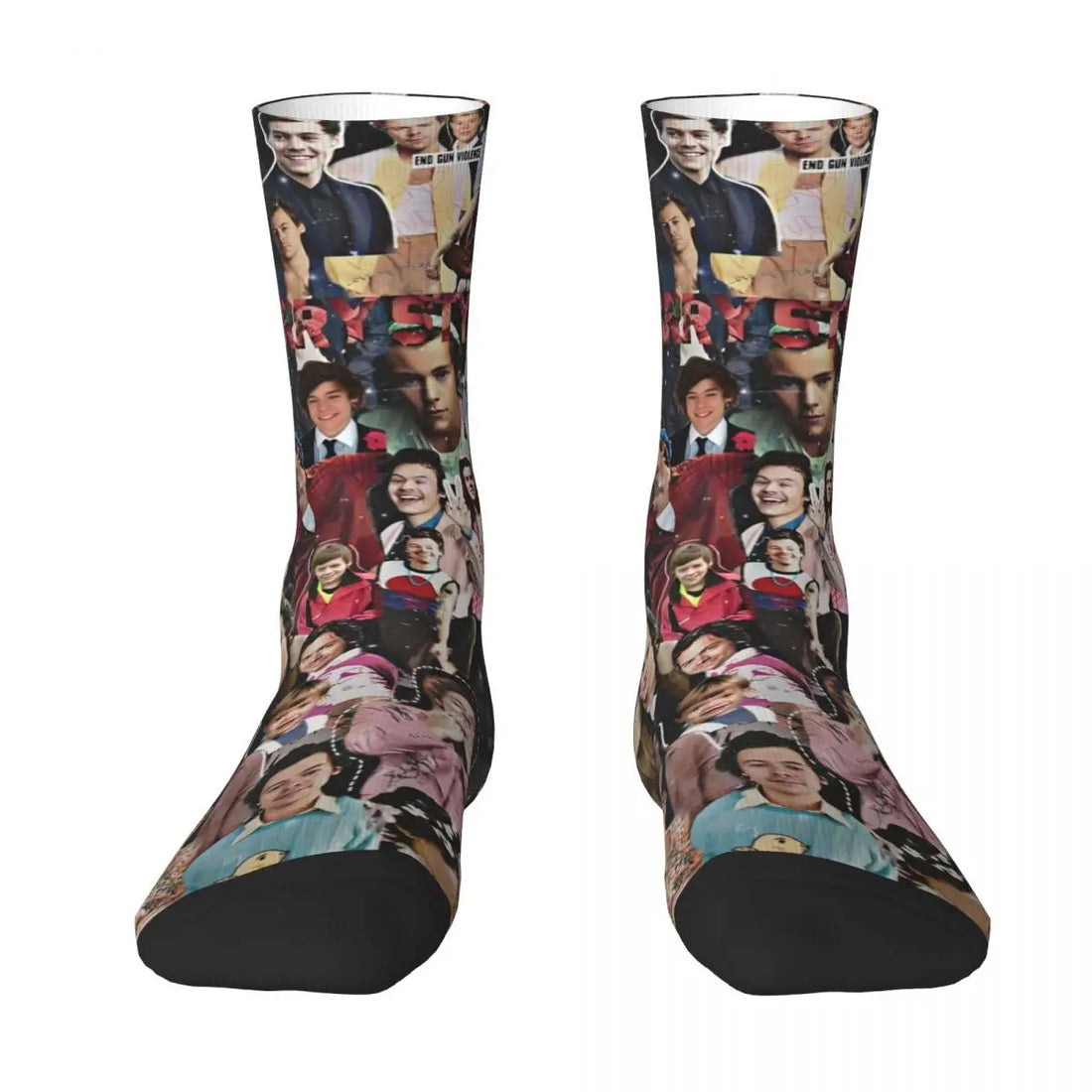 Men's Socks Harrys Music Singer Styles English Musician Stockings Autumn Funny Warm Soft Socks Pattern Climbing Anti-Slip Socks