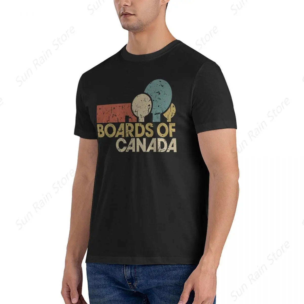 BOARDS OF CANADA In Cramped Quarters T-Shirt for Men Cotton Oversized T Shirts Men's Short Sleeve O-Neck Summer Clothes Tops - OneLoveCanada