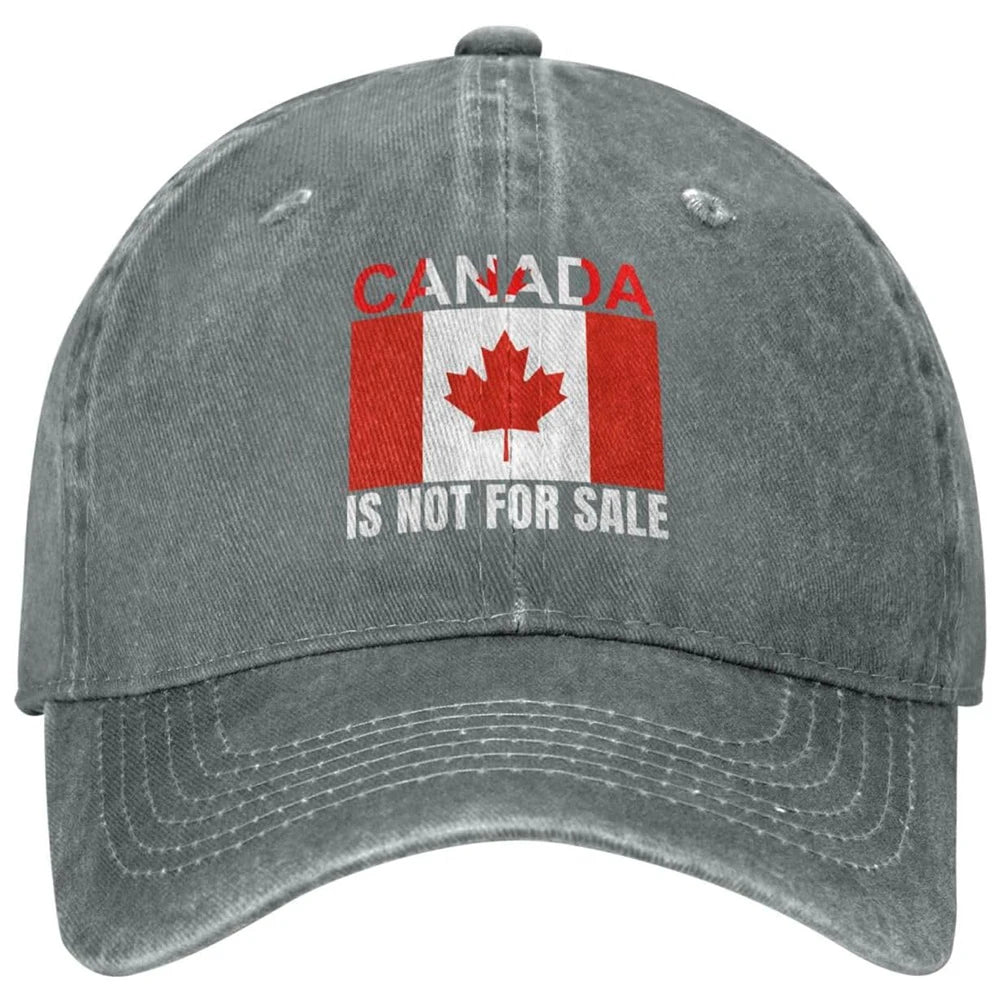 Canada Not For Sale Baseball Cap Adjustable Red Hat with Maple Leaf Embroidery for Outdoor Activities & Casual Wear Snapback Cap - OneLoveCanada