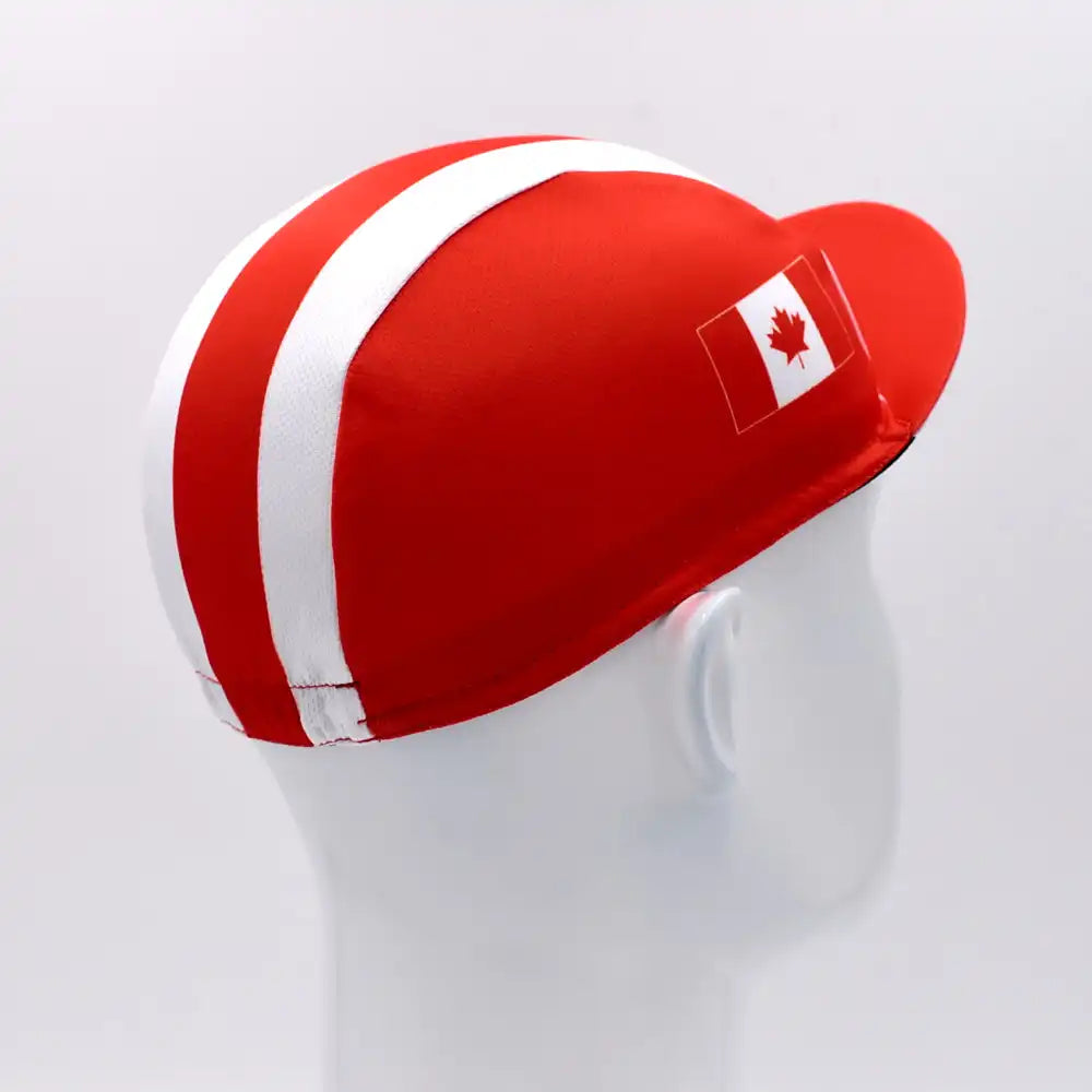Classic Canada National Flag Pro Team Cycling Cap Riding Outdoor Sports MTB Bicycle Hat - OneLoveCanada