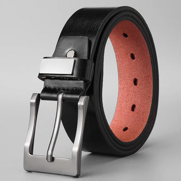 New Fashion Luxury Belt For Men PU Leather Belt Metal Pin Buckle High Quality Famous Brand Designer Waist Strap Belts Plus Size