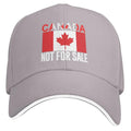 Canada Not For Sale Baseball Cap Adjustable Red Hat with Maple Leaf Embroidery for Outdoor Activities & Casual Wear Snapback Cap - OneLoveCanada