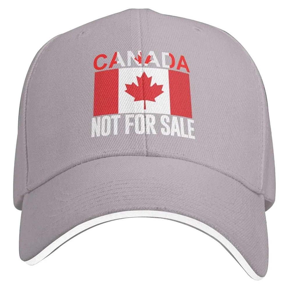 Canada Not For Sale Baseball Cap Adjustable Red Hat with Maple Leaf Embroidery for Outdoor Activities & Casual Wear Snapback Cap - OneLoveCanada