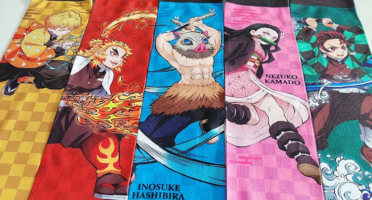 Anime Demon Sockings Kamado Tanjirou Nezuko Agatsuma Zenitsu Accessories Creative Cartoon Adult Socks Gift