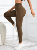High Waisted Seamless Yoga Leggings, Ribbed Sportswear Tights, Fitness Apparel for Women, Gym and Casual Wear For Fall & Winter - OneLoveCanada