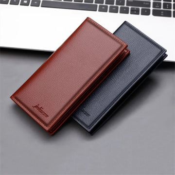 Simple Long Wallet Multi-layer Card Case Driving License Cover Soft PU Leather Lychee Grain Credit Card ID Holder Ultra-thin