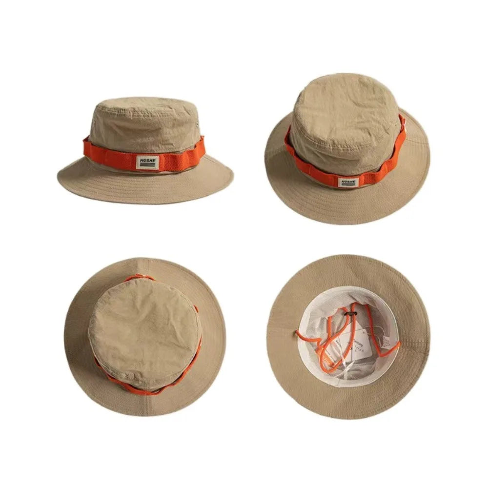 Vintage Fisherman Hat for Men and Women Summer Outdoor Camping Mountaineering Hat Large Brim Sun Hat