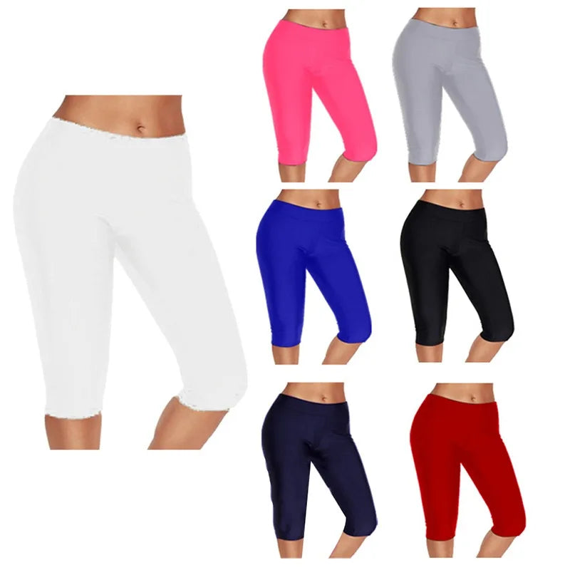 High Waist Push Up Fitness Leggings Crop Wide Waistband Cycling Short Leggings Workout Jogging For Women Training Leggings - OneLoveCanada