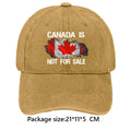 Canada Is Not for Sale Hat Retro Letter Embroidery Breathable Baseball Cap Outdoor Sports Trucker Hat for Hiking Fishing Sun Hat - OneLoveCanada