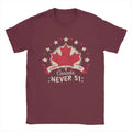 Men's Elbows Up Canada Never 51st State T Shirt  Cotton Tops Hipster Short Sleeve Round Neck Tees Plus Size T-Shirts - OneLoveCanada