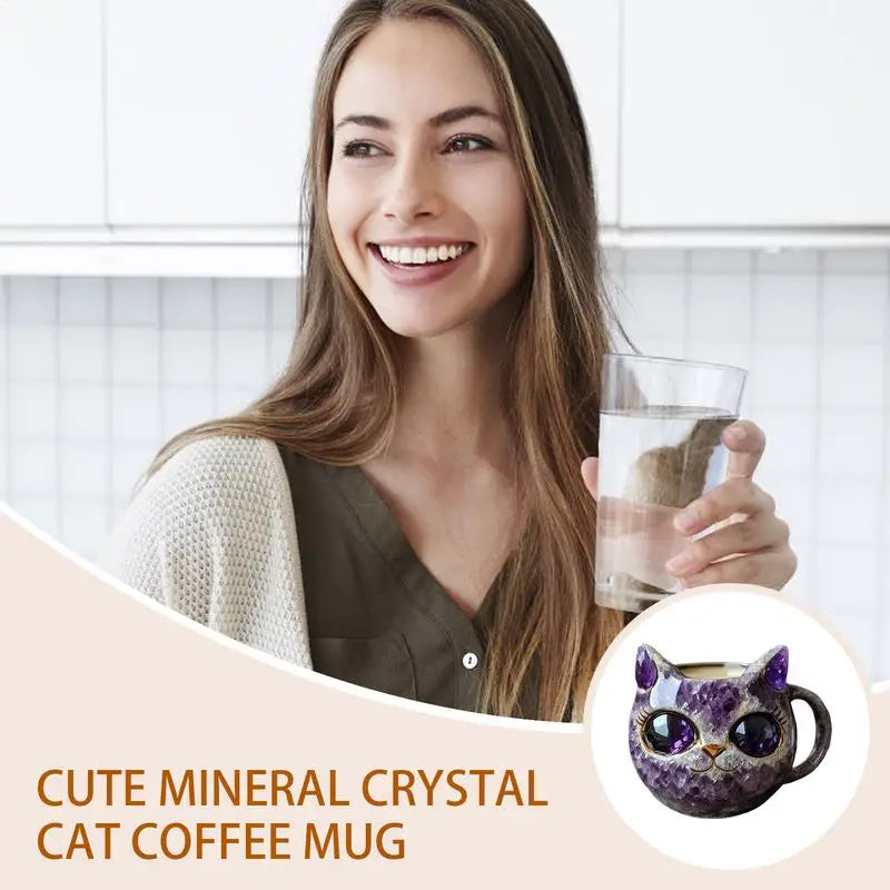 Cat Tea Mug Coffee Mug Tea Cup Cute Water Tumbler Large Caliber Drinking Cup Cappuccino Cup Coffee Tea Milk Mug Water Cup