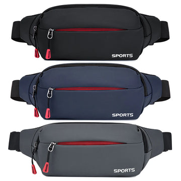 Women Men Man Belt Pouch Oxford Shoulder Bag Adjustable Belt Fanny Pack for Travel Running for Hiking Jogging for Outdoor Sports
