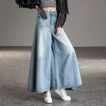 Baggy Jeans High Waist Women's Pants Newjeans Wide Summer Elegant Woman Aestethic Vintage Clothes 90s Korean Clothing Y2k Jean