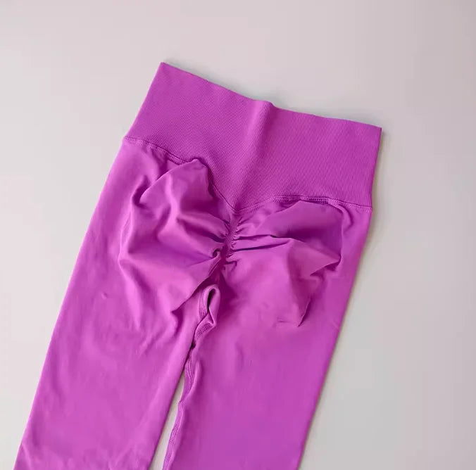 Seamless Sport Yoga  High Waist Pants Leggings Sport See Through Yoga Gym Running Quick Dry Pants Scrunch Butt Pants - OneLoveCanada