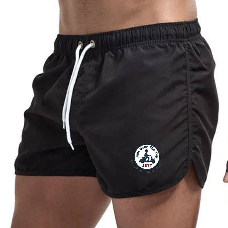 Summer Simple Printed Men's Beach Shorts Outdoor Sports Running Shorts Men's Beach Swimming Beach Shorts