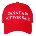 Canada Not For Sale Baseball Cap Adjustable Red Hat With Maple Leaf Embroidery For Outdoor Activities And Casual Wear - OneLoveCanada
