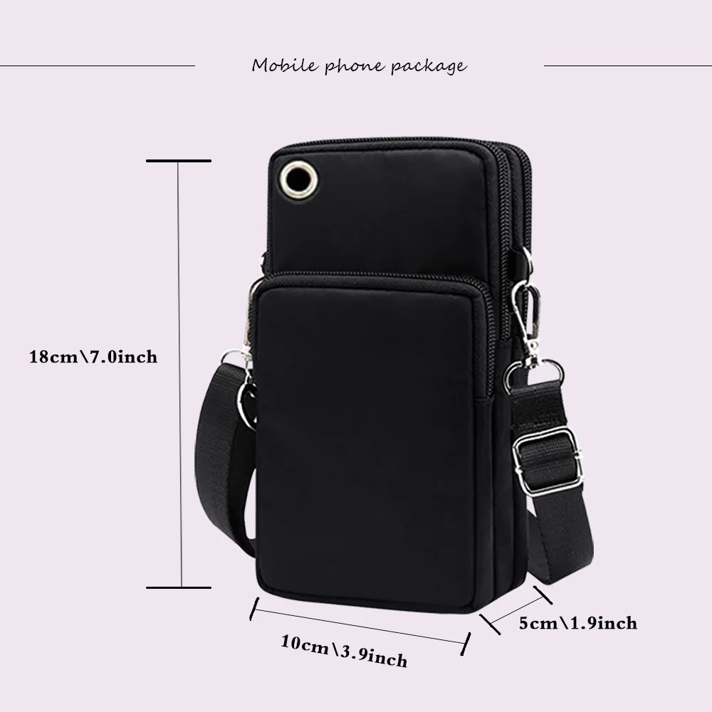 Women Small Crossbody Shoulder Bags Vintage Flower Alphabet Mobile Phone Bag Purse Soft Leather Strap Handbag Mini Messenger Bag