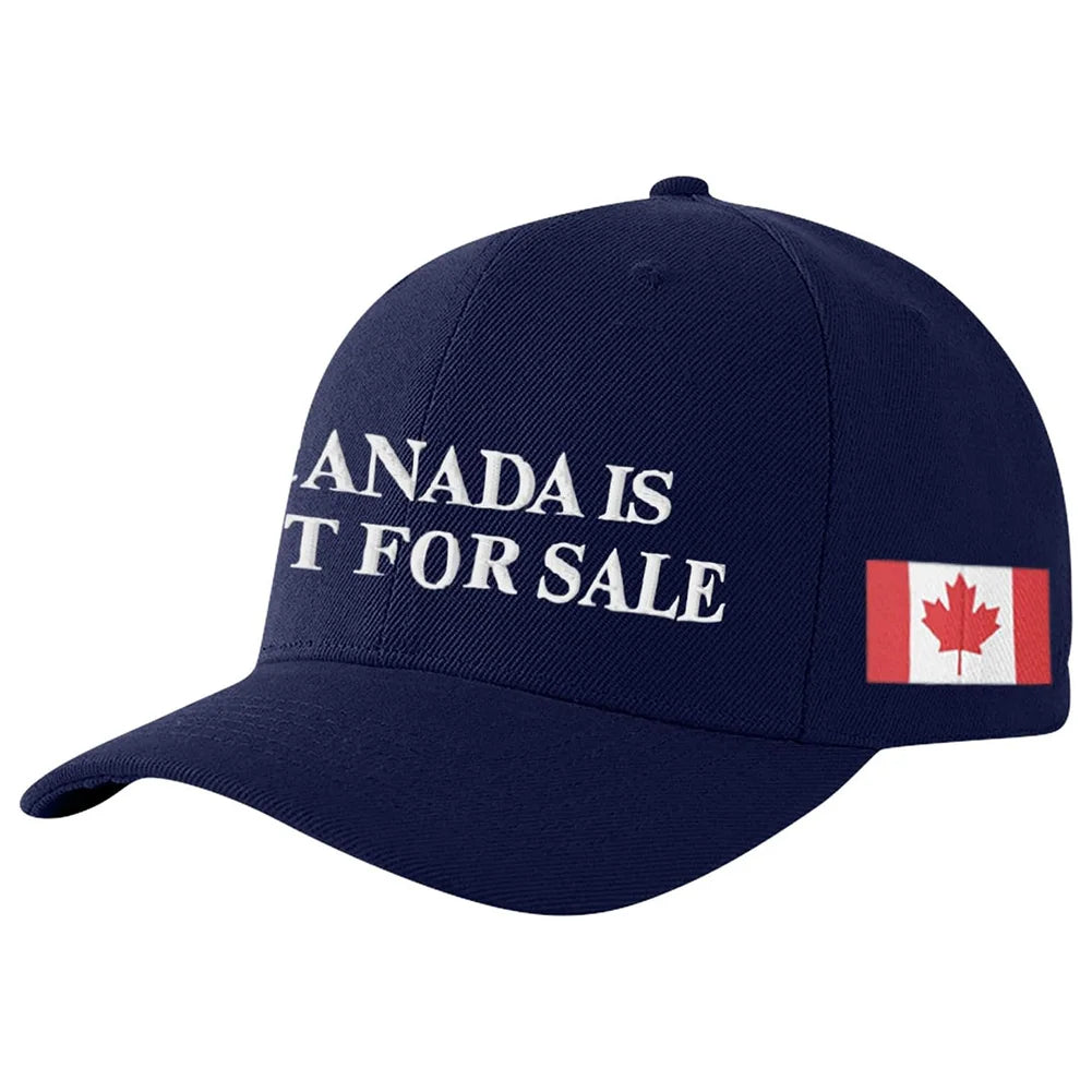 Canada Not For Sale Baseball Cap Adjustable Red Hat with Maple Leaf Embroidery for Outdoor Activities & Casual Wear Snapback Cap - OneLoveCanada