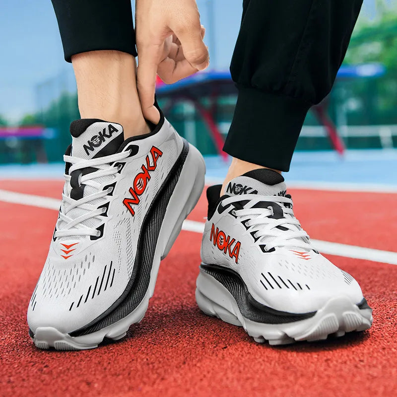 Marathon Running Shoes for Men Breathable Lightweight Comfortable Athletic Nonskid Male Casual Outdoor Sports Sneakers