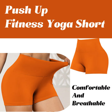 Women's Sports Yoga Shorts with High Waist, Hip Lift, Fitness, Running, Cycling, 3-point Shorts, Quick Drying Women's Yoga Short