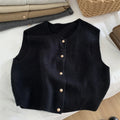 Autumn New Women Cardigan Korean Elegant Knitted Sleeveless Female Casual Sweater Tanks Fashion New Slim Ladies Casual Tops - OneLoveCanada