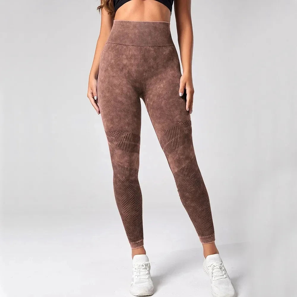 2023 Women Leggings Washing Yoga pants Bubble Butt Push Up Fitness Legging High Waist Scrunch Tight Mujer Gym Seamless Legging - OneLoveCanada