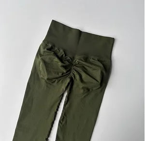 Seamless Sport Yoga  High Waist Pants Leggings Sport See Through Yoga Gym Running Quick Dry Pants Scrunch Butt Pants - OneLoveCanada