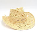 Cowboy Hat Woman Western Cowgirl Caps Women Cow Girl  Things Chapeau Femme Hats Accessories Vacation Compilation Straw Hat - OneLoveCanada