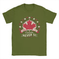 Men's Elbows Up Canada Never 51st State T Shirt  Cotton Tops Hipster Short Sleeve Round Neck Tees Plus Size T-Shirts - OneLoveCanada