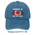 Canada Is Not for Sale Hat Retro Letter Embroidery Breathable Baseball Cap Outdoor Sports Trucker Hat for Hiking Fishing Sun Hat - OneLoveCanada