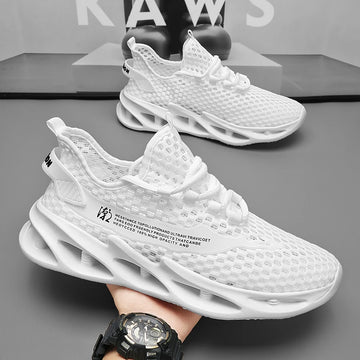 2024 New Summer Sneakers Men Trendy Breathable Running Tennis Shoes Outdoor Sports Tenis Masculino White Casual Walking Shoes