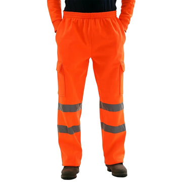 Men's Work Joggers Patchwork Workwear Uniform Bottoms Safety Sweat Pants Striped Reflective Pants Loose Mens Jogging Trousers