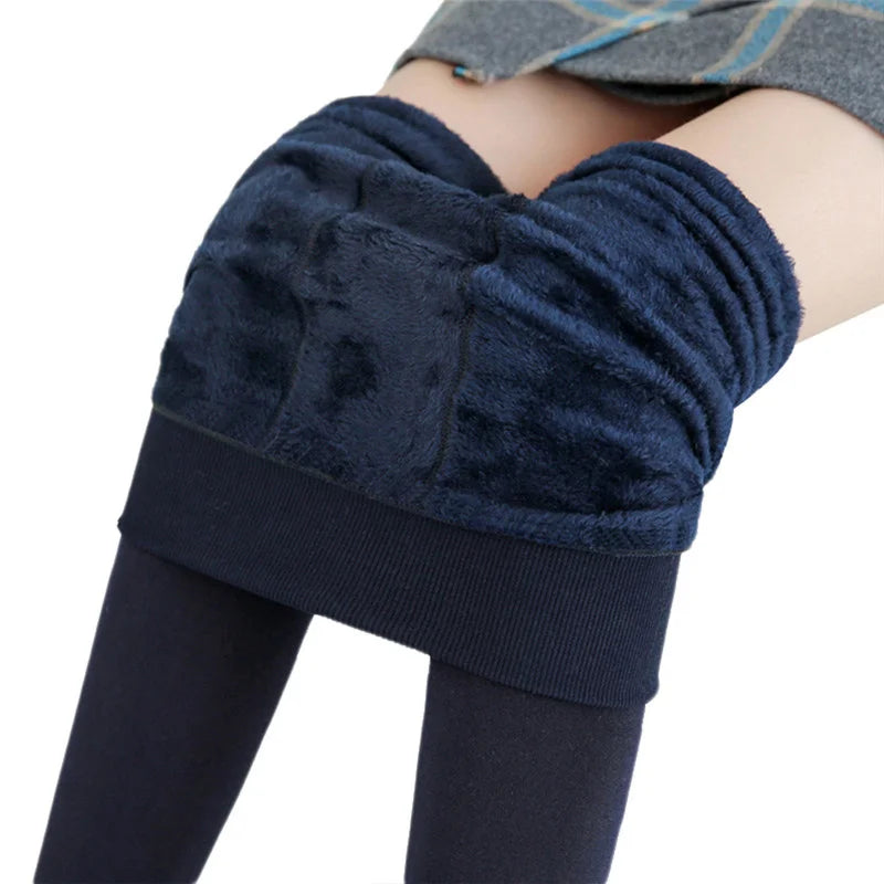 Winter Leggings For Women Warm Leggins Solid Color Velvet Leggins High Waist Leggings Stretchy Leggings dropshipping - OneLoveCanada