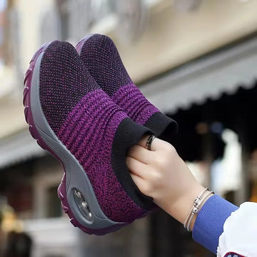Summer Women Sneakers Thin Woven Mesh Breathable Casual Shoes 2025 New Hiking Thick Soled Shoes for Women Zapatillas De Mujer